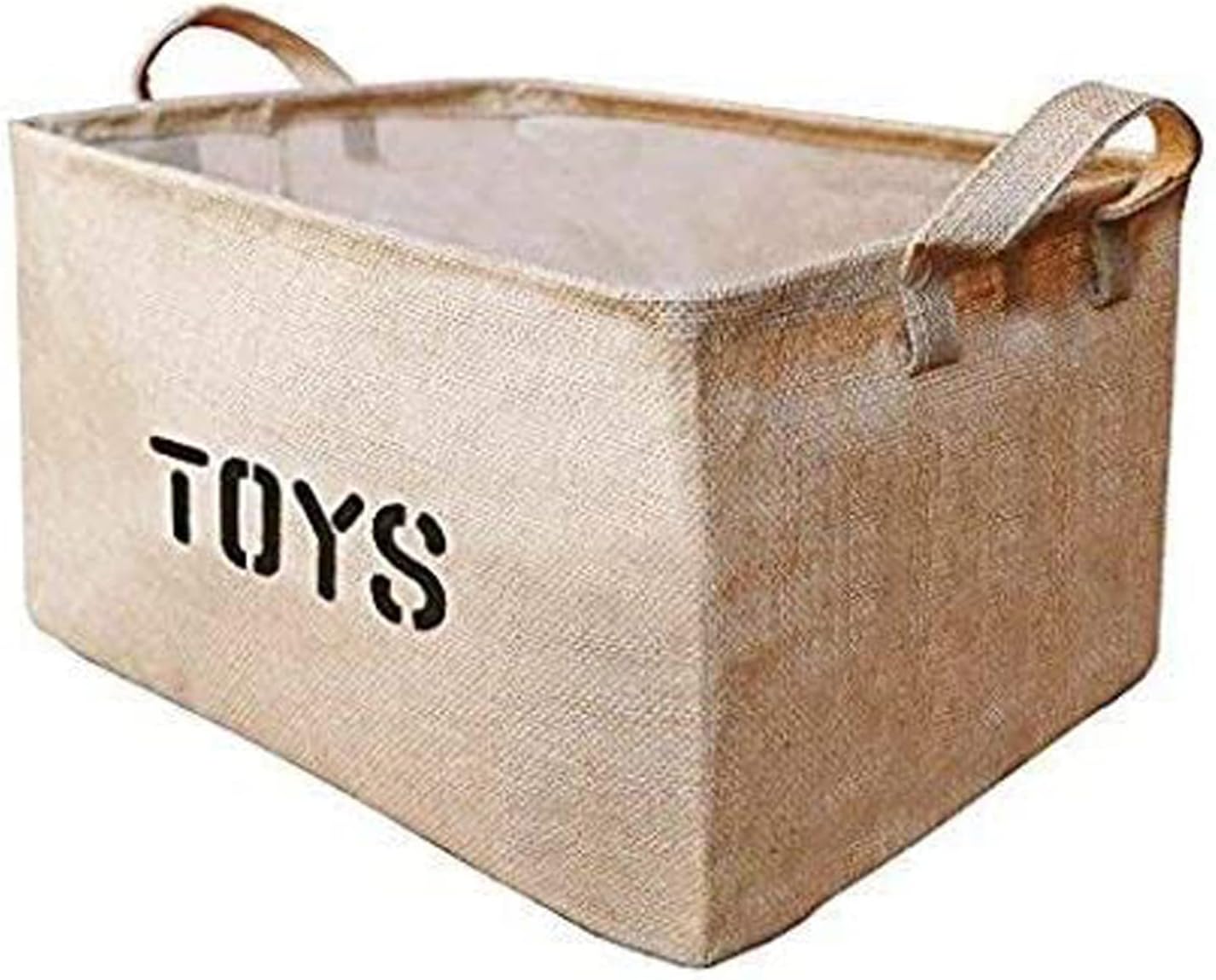 Youdepot Toy Storage Organizer Toy Box Toy Bin Jute Toy Storage Collapsible Sturdy Storage Bins - for organizing Kids Toys, Baby Clothing, Children Books,Nursery, Playroom.