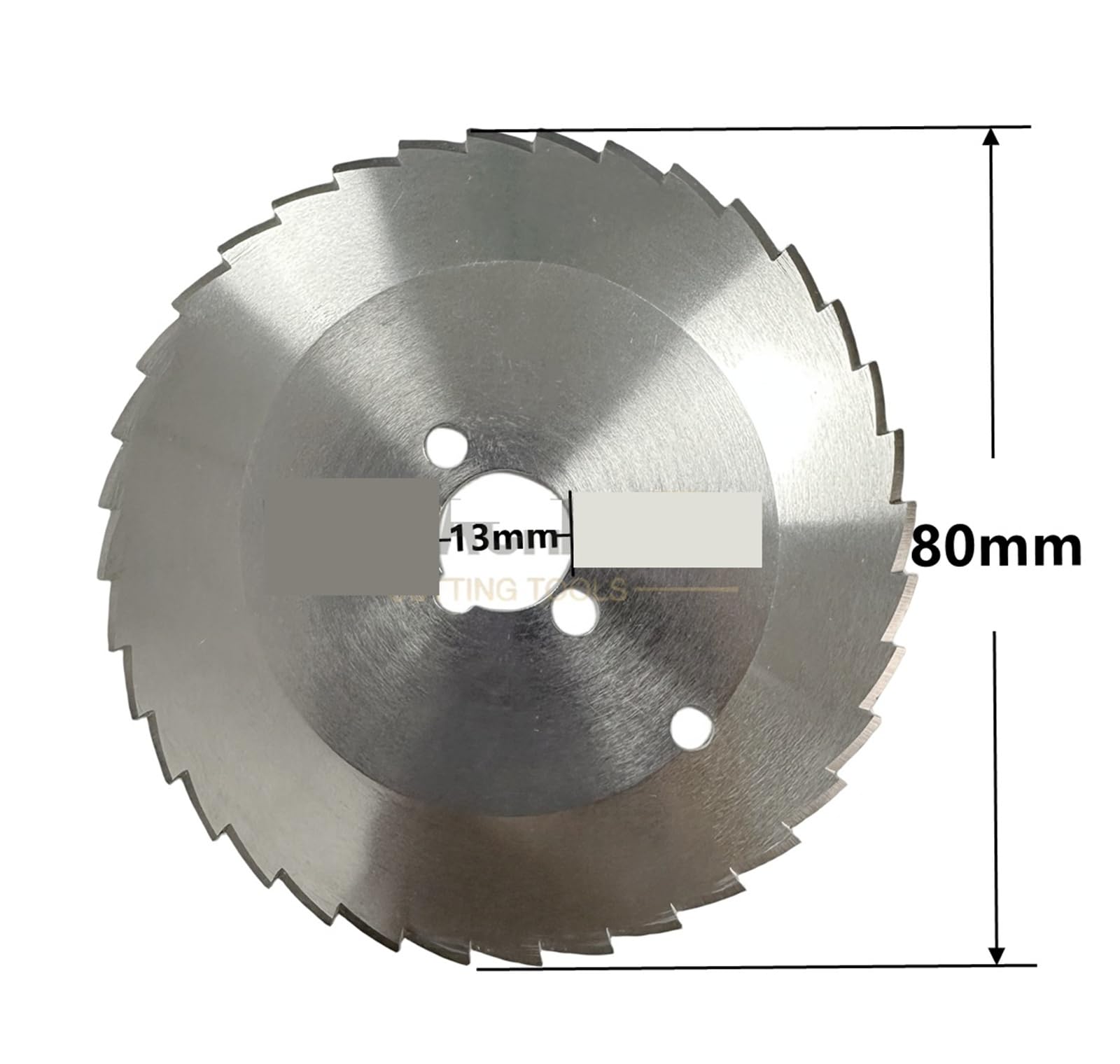 Lot de 10 couteaux circulaires de 80 mm for découper les kebabs, lames dentées en acier inoxydable.(Round Blade)