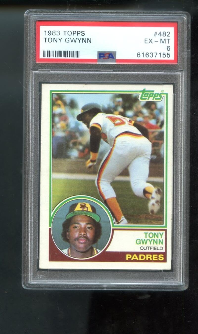 1983 Topps #482 Tony Gwynn ROOKIE RC PSA 6 Graded Baseball Card MLB San Diego Padres
