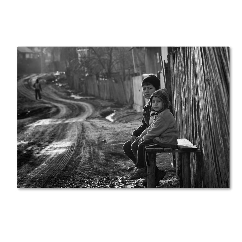 Our Childhood by Julien Oncete, 22x32-Inch Canvas Wall Art