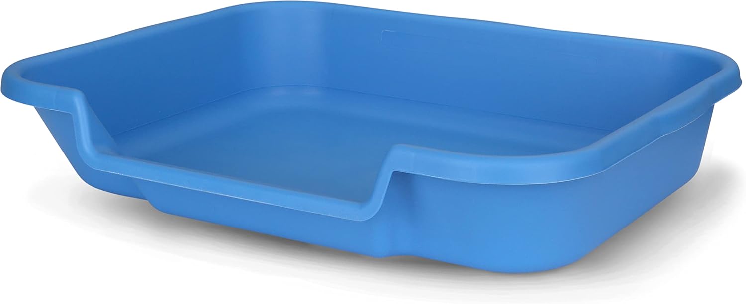 PuppyGoHere Dog Litter Box, Blue Color, Large Size, Durable & Pet Safe Puppy Litter Box, Indoor Open Top Entry Dog Litter Pan, Comfortable for Dogs, Great for Dogs up to 20 lbs Large little boy blue