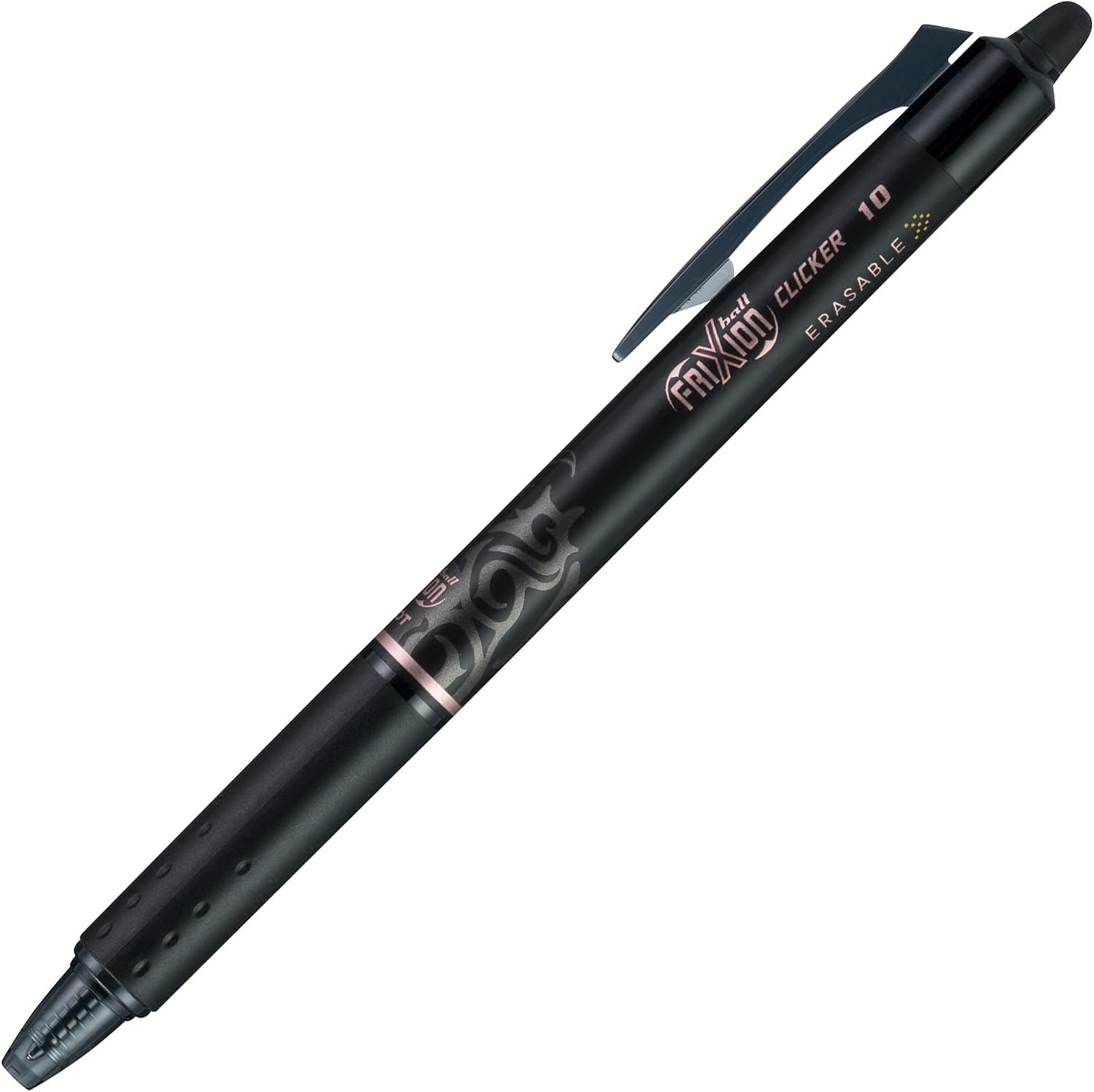 PILOT® FriXion Erasable Retractable Gel Pens, Bold Point, 1.0 mm, Black Barrels, Black Ink, Pack of 3 Pens
