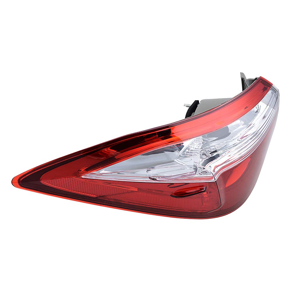 Anzio 1x Left Driver Side Tail Rear Brake Stop Light Taillamp Cover Compatible with 2014-2016 Corolla