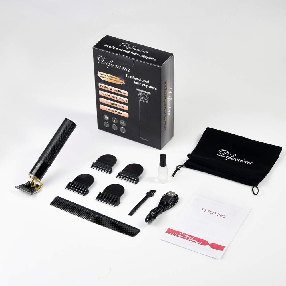 Hair Clippers for Men Rechargeable Cordless Professional Outline Trimmer Ergonomic Design Create Your Unique Hairstyle Fast and Easy