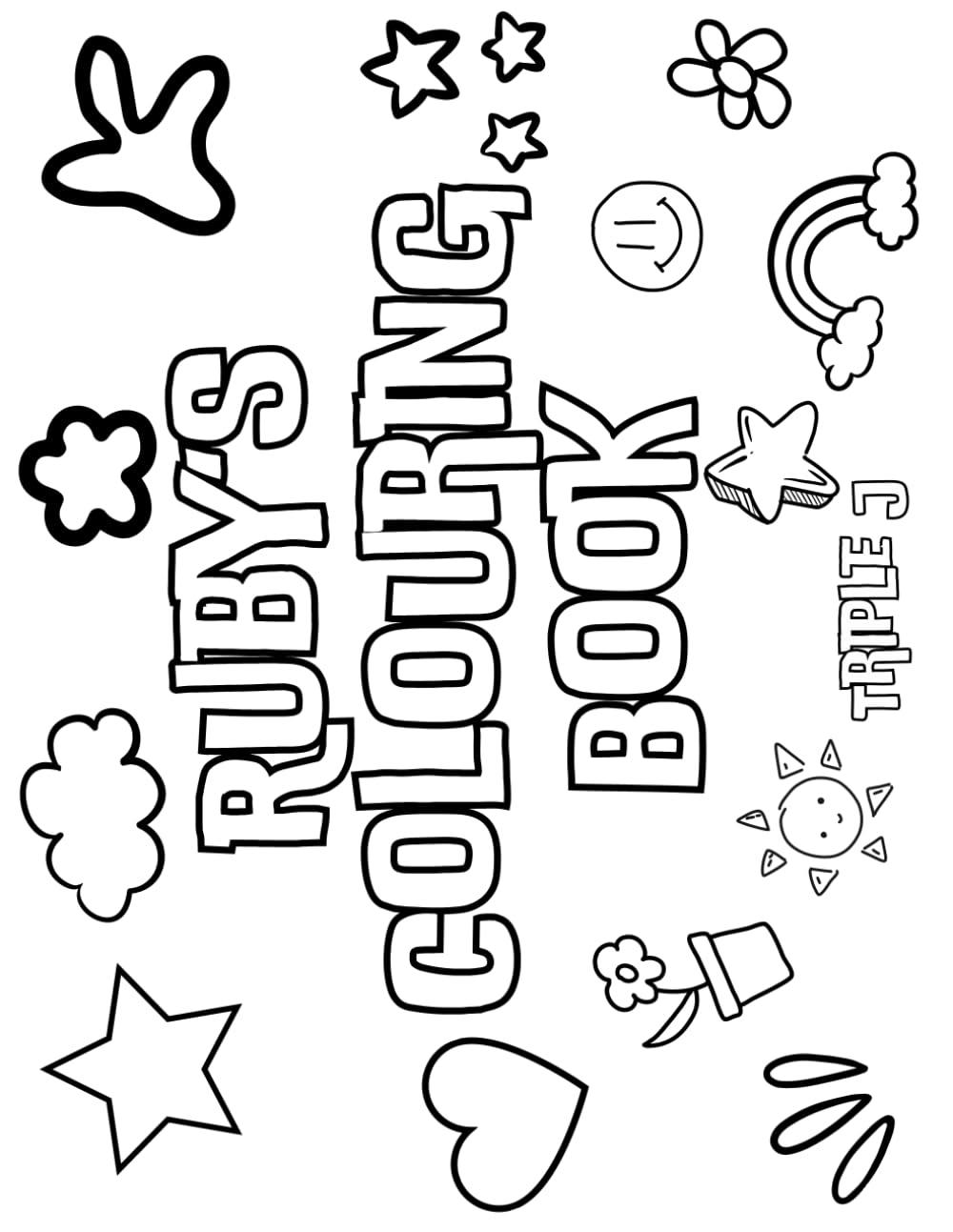 Ruby's Colouring Book: Personalised with Your Name on Every Page