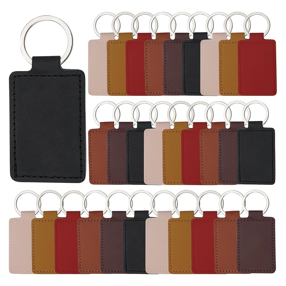 Porte-Clés en Cuir Synthétique pour éliminer les erreurs de gravure sur métal