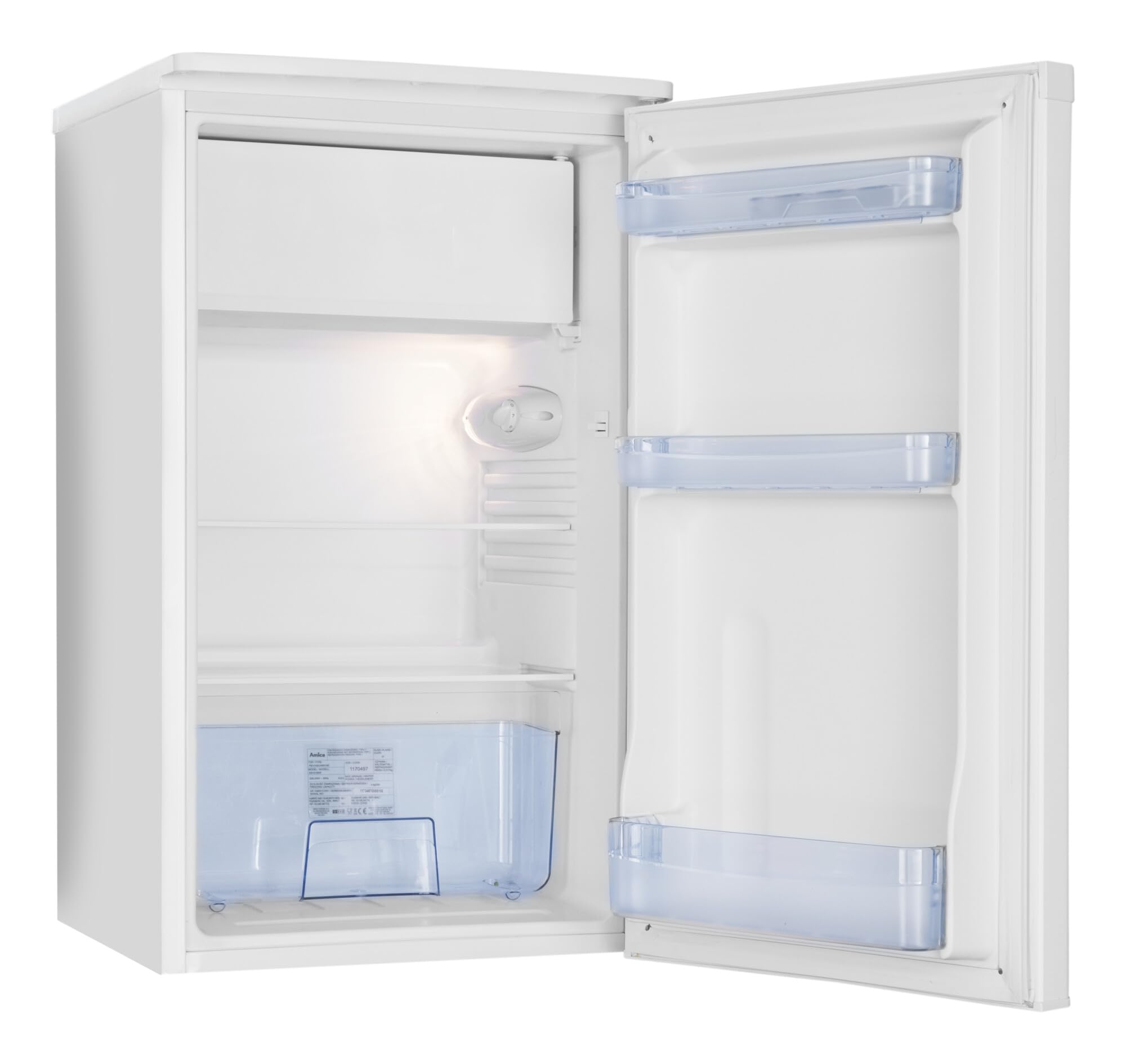Amica Kühlschrank mit Gefrierfach 83 L 84 x 48 x 49,5 cm KS 361 155 W