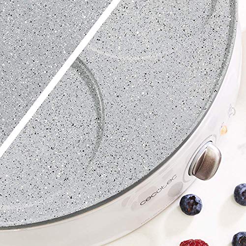 Cecotec Crepe Fun CrepeStone Twin, 1200 w Power und Antihaftbeschichtungsstein aus ökologischem Stein mit umkehrbarer… – Bild 8
