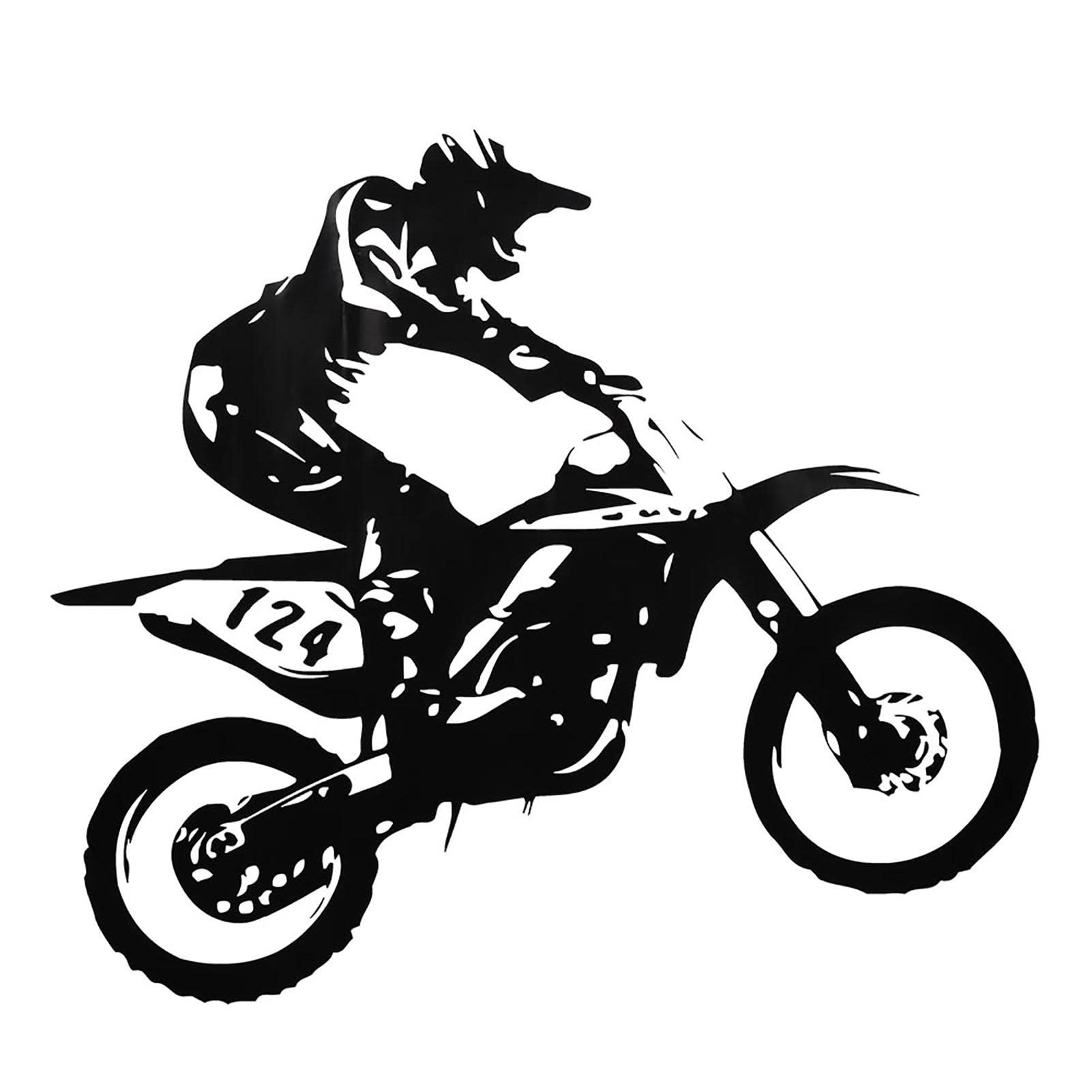 Zerodis Codzienna Dekoracja Zdejmowane Naklejki ścienne z PCV Idealne do Pokoju Chłopięcego Zabawne Dekoracje Sportowe Motocyklowe Naklejki ścienne na Motor Terenowy