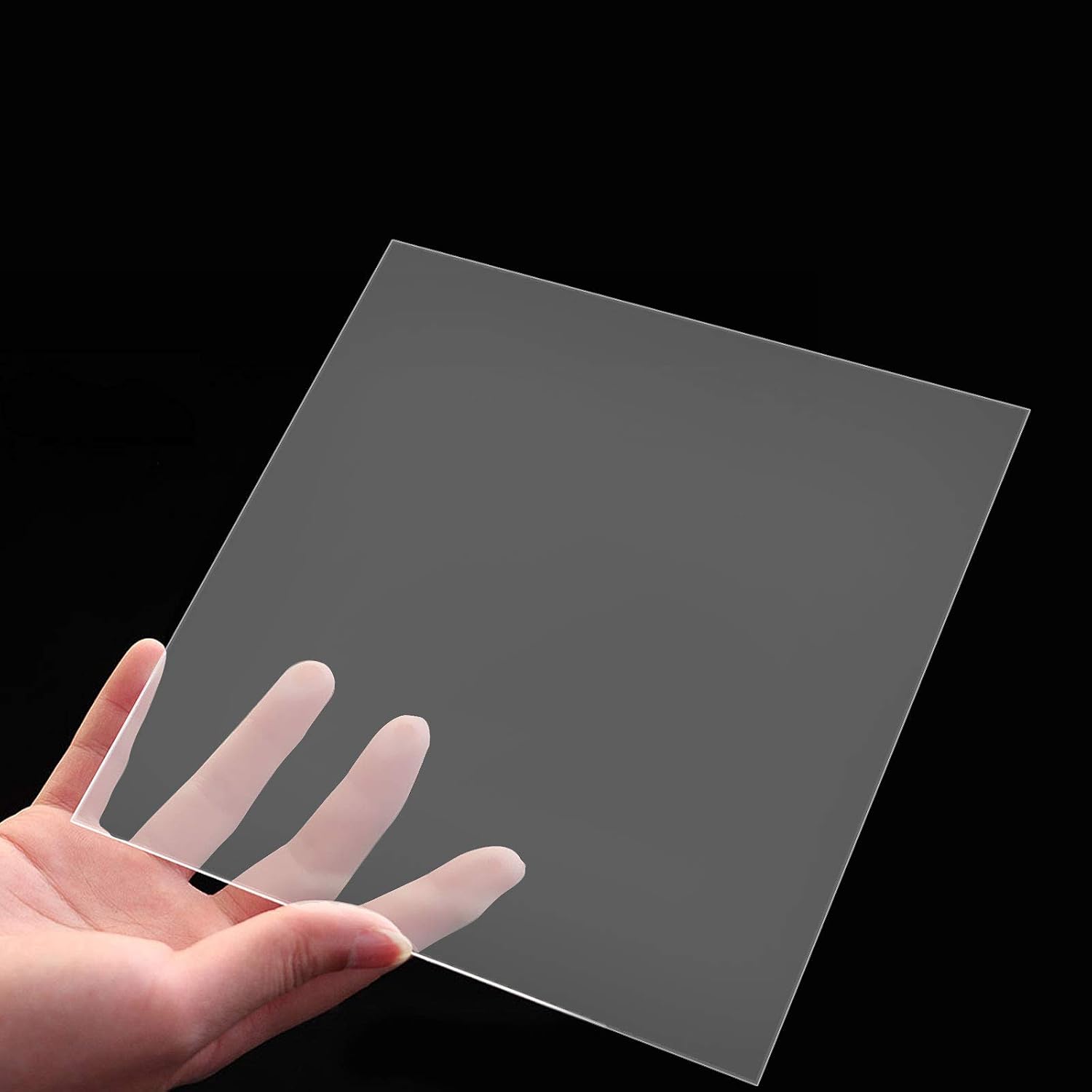 ZOENHOU 100 PCS 12 x 12 Inch 6 Mil Blank Stencil Material, Transparent Stencil Sheets, Blank Mylar Templates Sheet for DIY Photo Album, Making Your Own Stencils