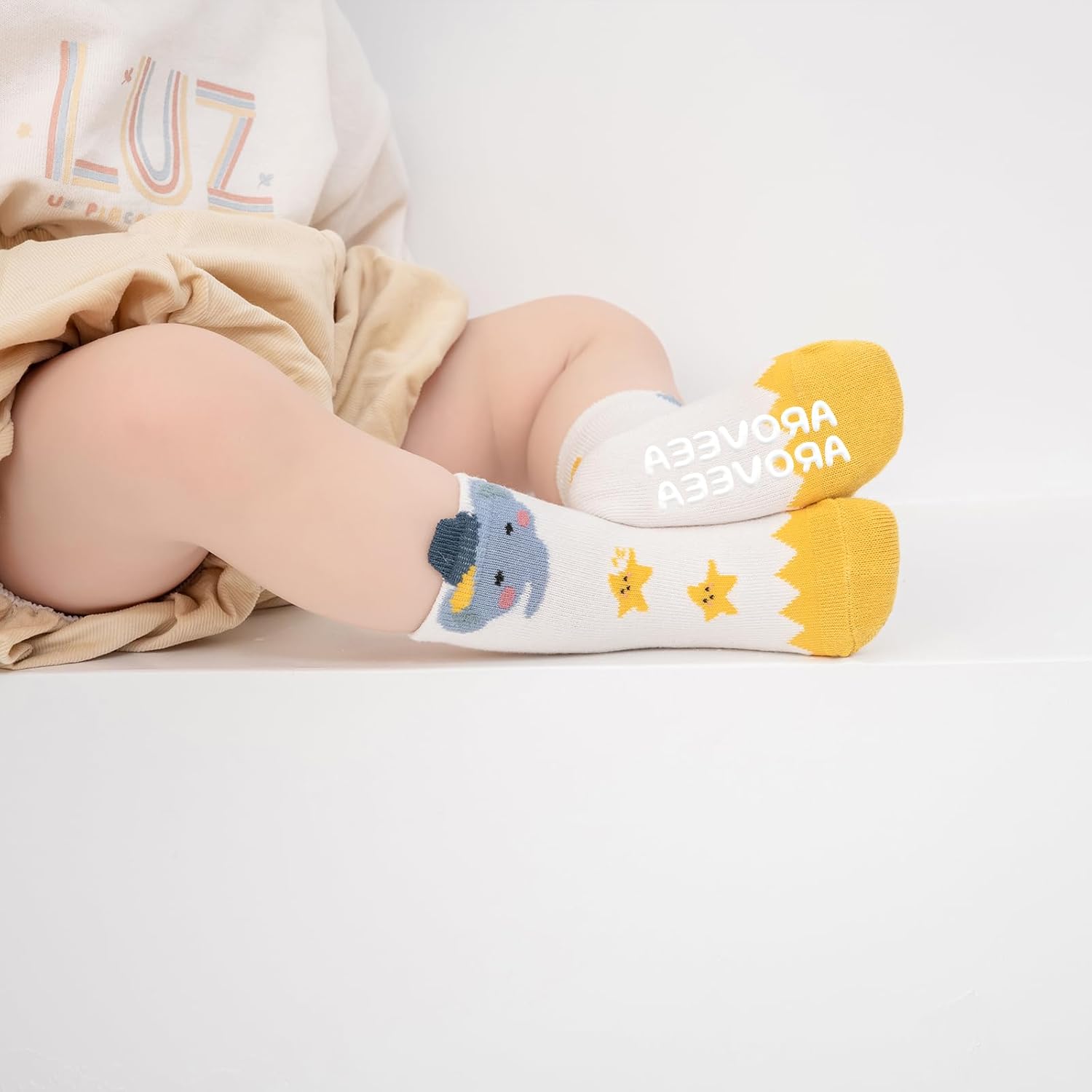 Non Slip Grip Ankle Baby Socks 12 Pack for Toddler Boys and Girls Kids,Infant Cute Cotton Baby Socks - Image 6