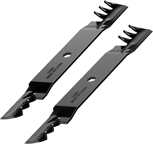 WarCreHou Cuchillas de mulching dentadas para cortadoras de césped John Deere de 42 pulgadas LA100 LA110 LA120 GX21694 GX22151 GY20850