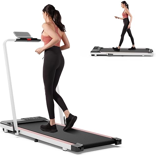 DeerRun 3 in 1 Folding Treadmill, Walking Pad-Under Desk Treadmill, 3.0HP Quiet Foldable Portable Treadmill, 300 lbs Capacity Treadmills for Home Small Spaces with Remote Control and APP