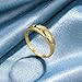ink2055 Fashion Alloy Gold Color Ring Star Delicate Pentagram Ring for Holiday Daily and so on (Gold, 6)