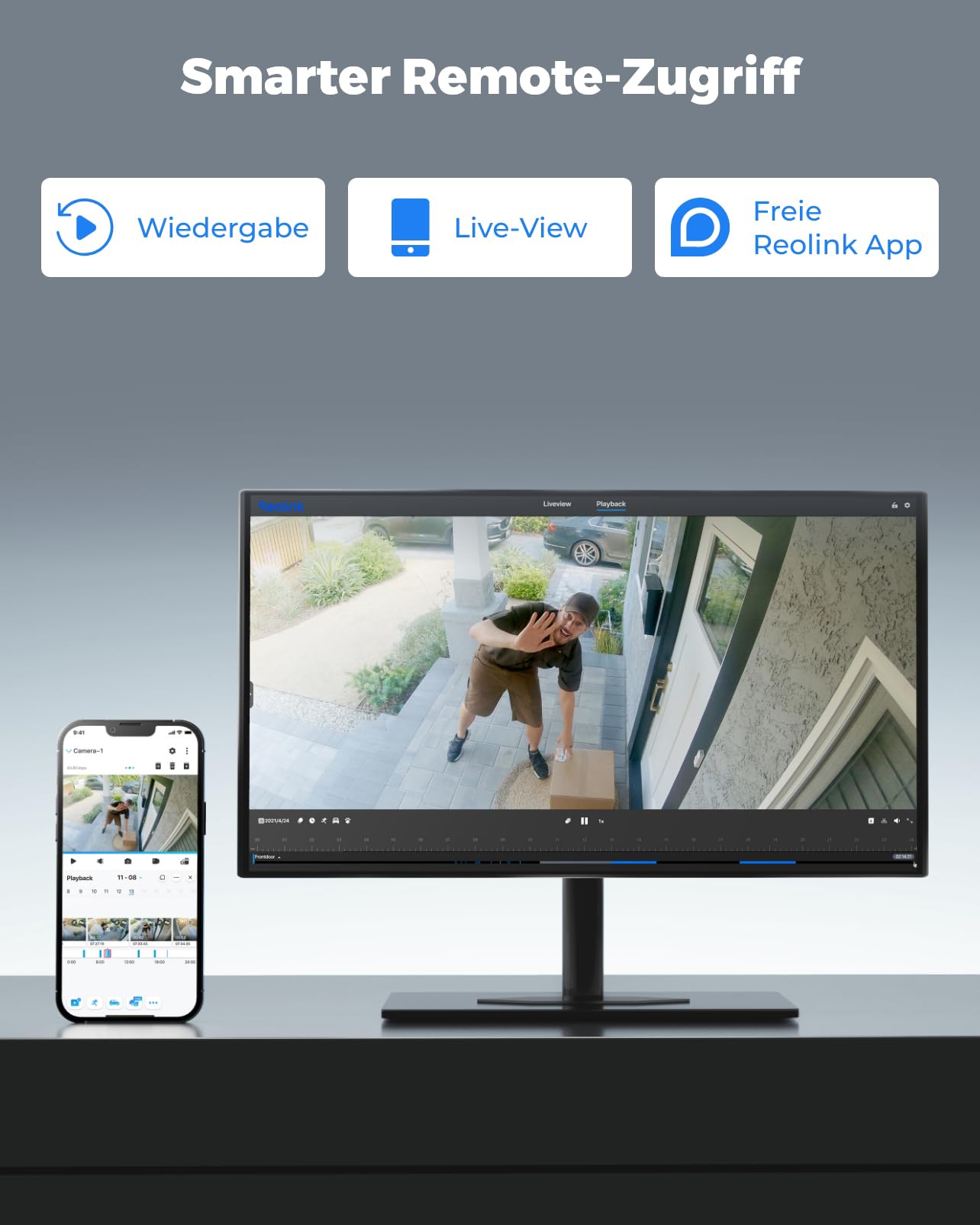 Reolink 4K PTZ Überwachungskamera Aussen, TrackMix WiFi (Generalüberholt) | Auto-Tracking-Zoom, Dualobjektiv, 2,4/5 GHz WiFi 6, Verfolgung von Menschen/Fahrzeug/Tier, 6-Fach Hybrid-Zoom, Farbnachtsicht