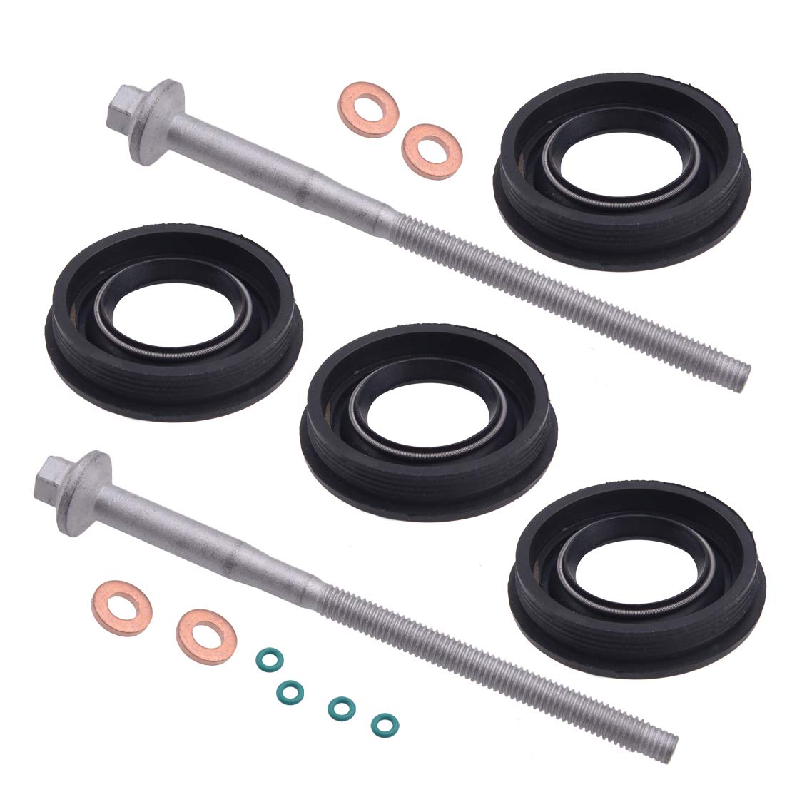4x Injector Copper Washer Seals For Peugeot Citroen 1.6 HDI 198173