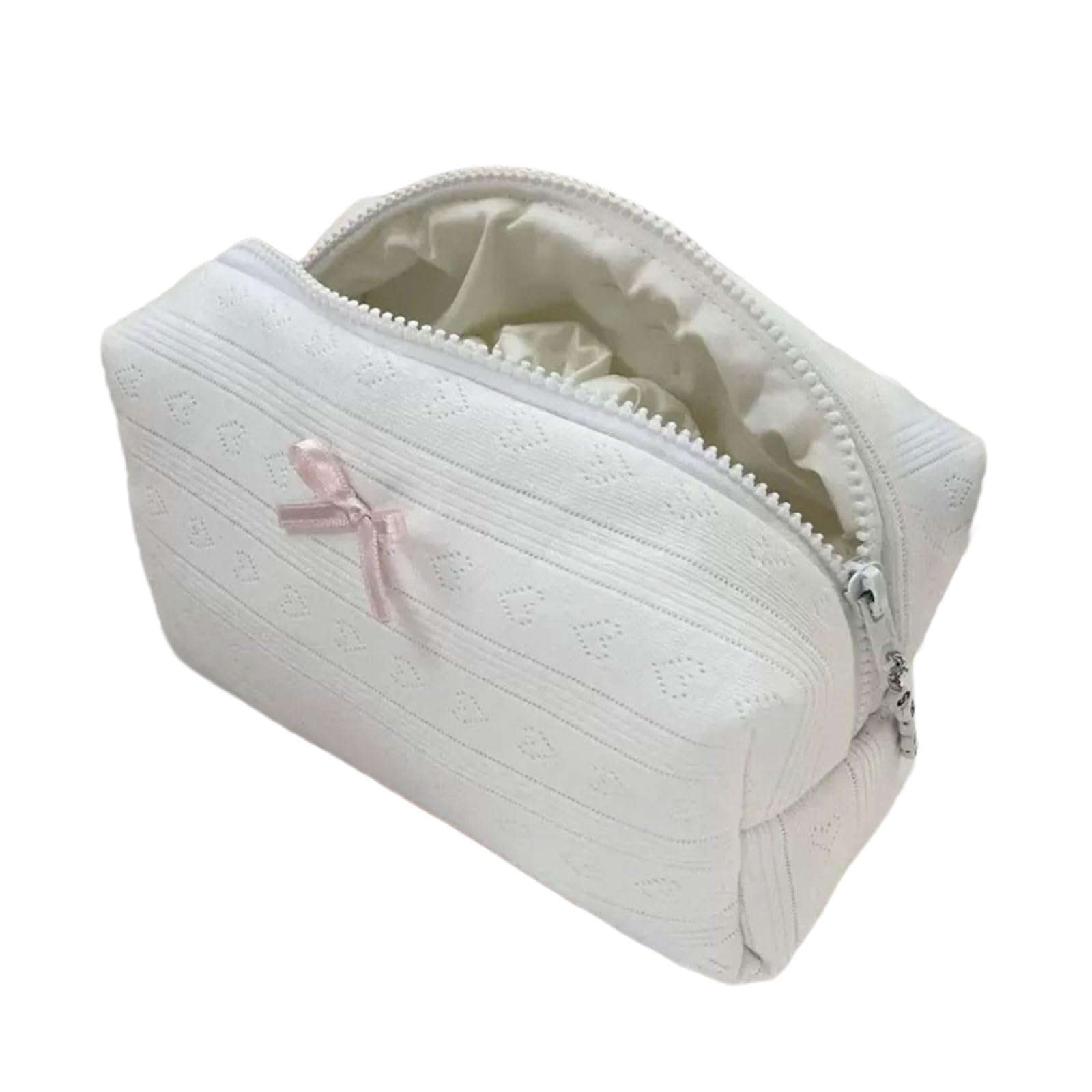 Elnwnnkc Large Capacity Travel Cosmetic Bag Bowknot Toiletry Large Capacity Travel Cosmetic Bag