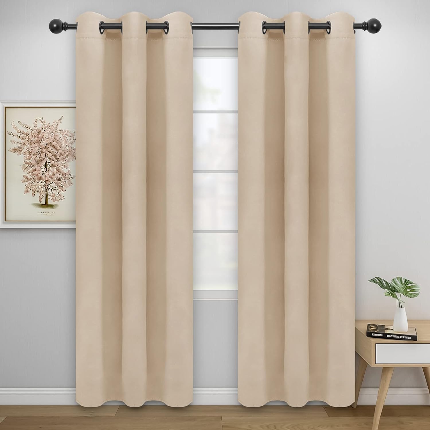 EasyGoing Blackout Curtains for Bedroom, Solid Thermal