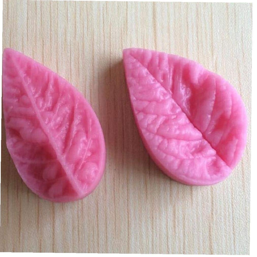 3d Leaf Veiner Shape Silicone Mold Cake Fondant Bakeware Decorating Mould
