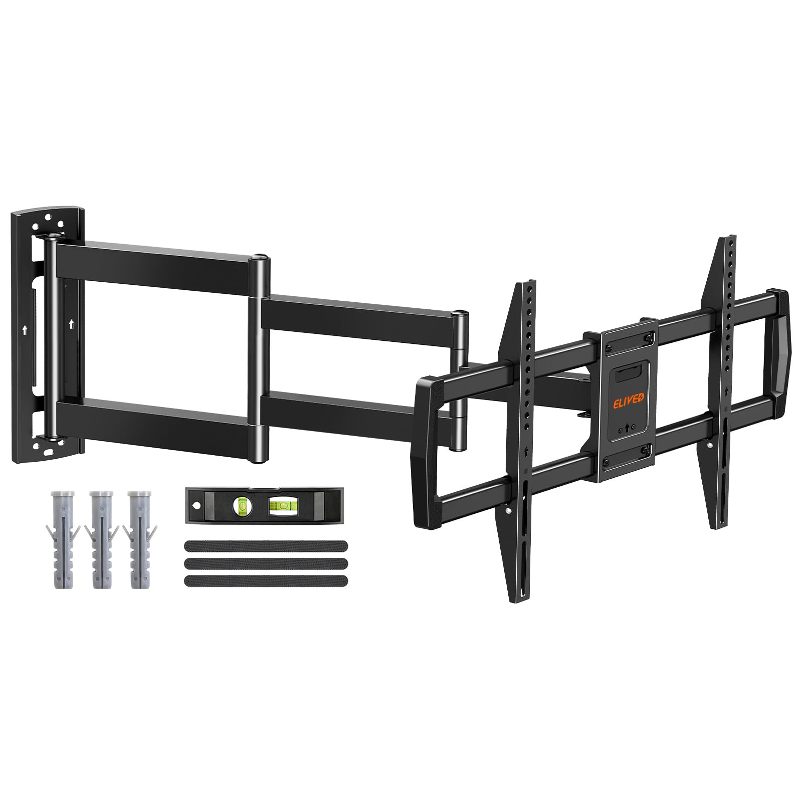 ELIVED Supporto da parete per TV a braccio lungo con 962 mm per TV Most 42-75 pollici, Full Motion TV Mount swivelling and Tilting, Holds up to 45 kg. Supporto TV Max VESA 600 x 400 mm EV3038