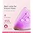 MelodySusie Pocket-Sized LED UV Nail Lamp with Ultra-Lightweight Design, P-ART04 UV Light Cures All Soft Gels at Home, Especially Instant Nails, Half-Cured Gel, Base Coat & Top Coat (Pink)