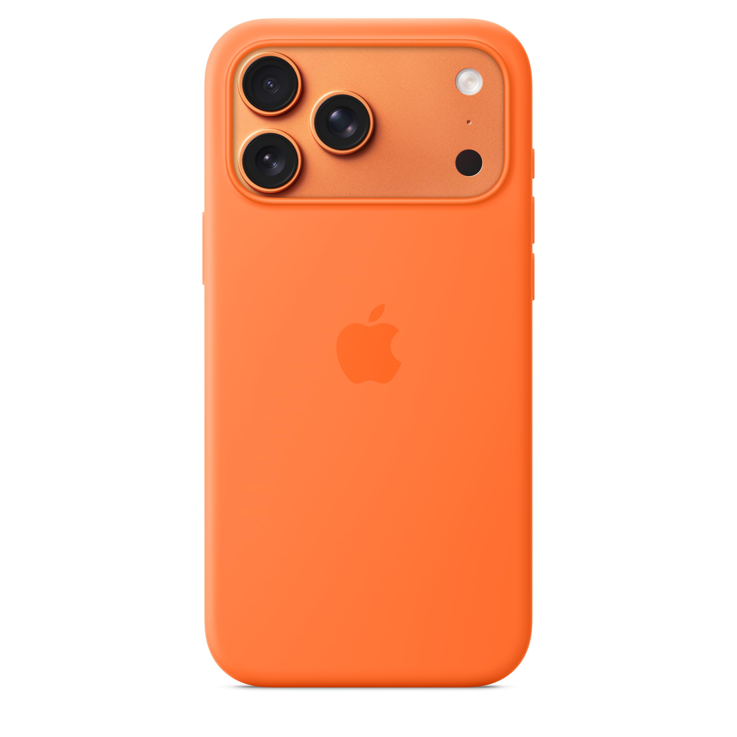 iPhone 17 Pro Max Silicone Case with MagSafe and Camera Control: Lightweight Phone Case, Wireless Charging Compatible, Smooth Matte Finish; Orange