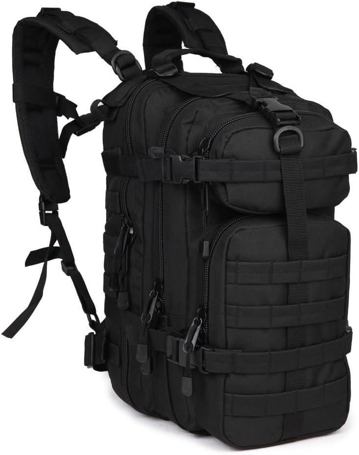Military Rucksack Tactical Assault Backpack 30L Outdoor Hunting & Fishing Personal Defense - BLACK