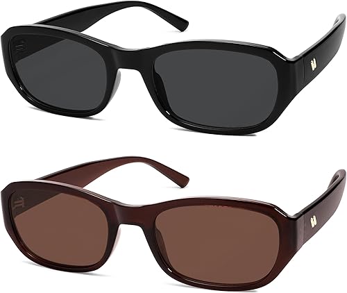 Gafas de sol rectangulares retro de moda para mujer y hombre de los años 90, gafas de sol clásicas vintage AR82341