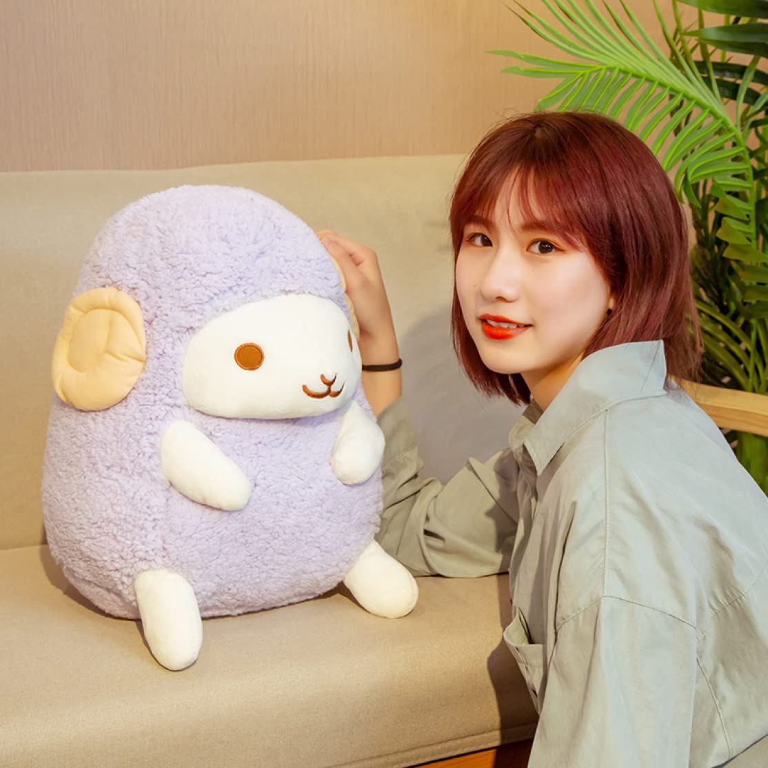 Amazon｜[LSDZW] ヒツジ 羊 抱き枕 置物 ぬいぐるみ 30cm 動物 特大