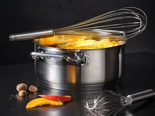 Miniatura 3 de Rösle EXPERTISO Cookware Collection - Cacerola baja de acero inoxidable con tapa de cristal de 7.9 pulgadas