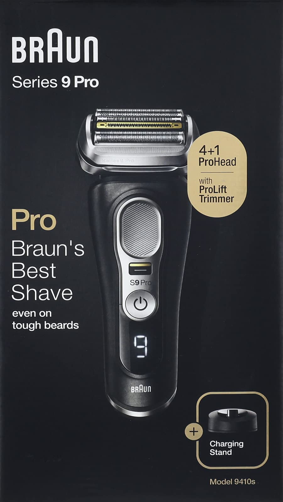 Braun Series 9 Pro 9410s Wet & Dry Shaver With Charging Stand and