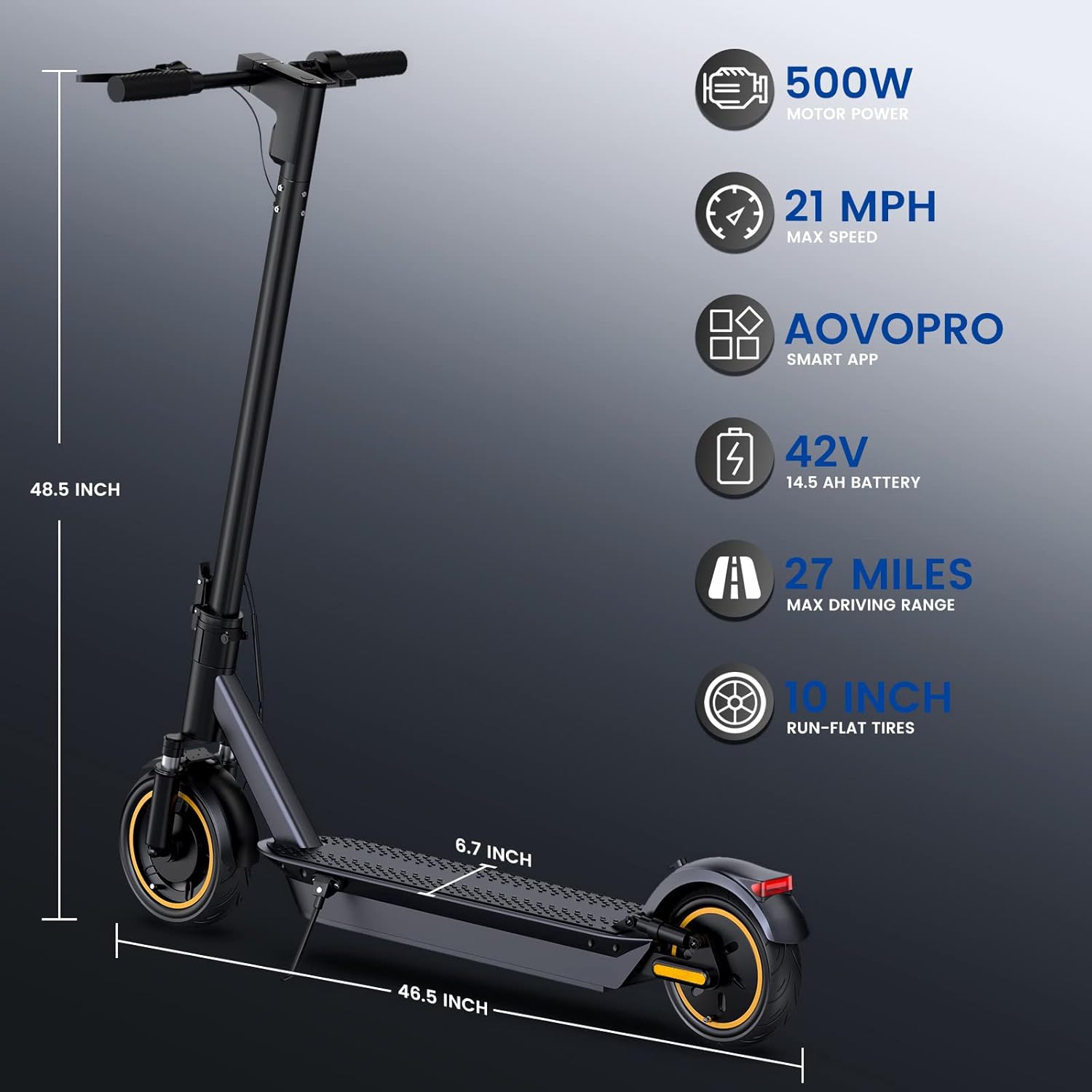 ESMAX Scooter Dimensions and Key Features