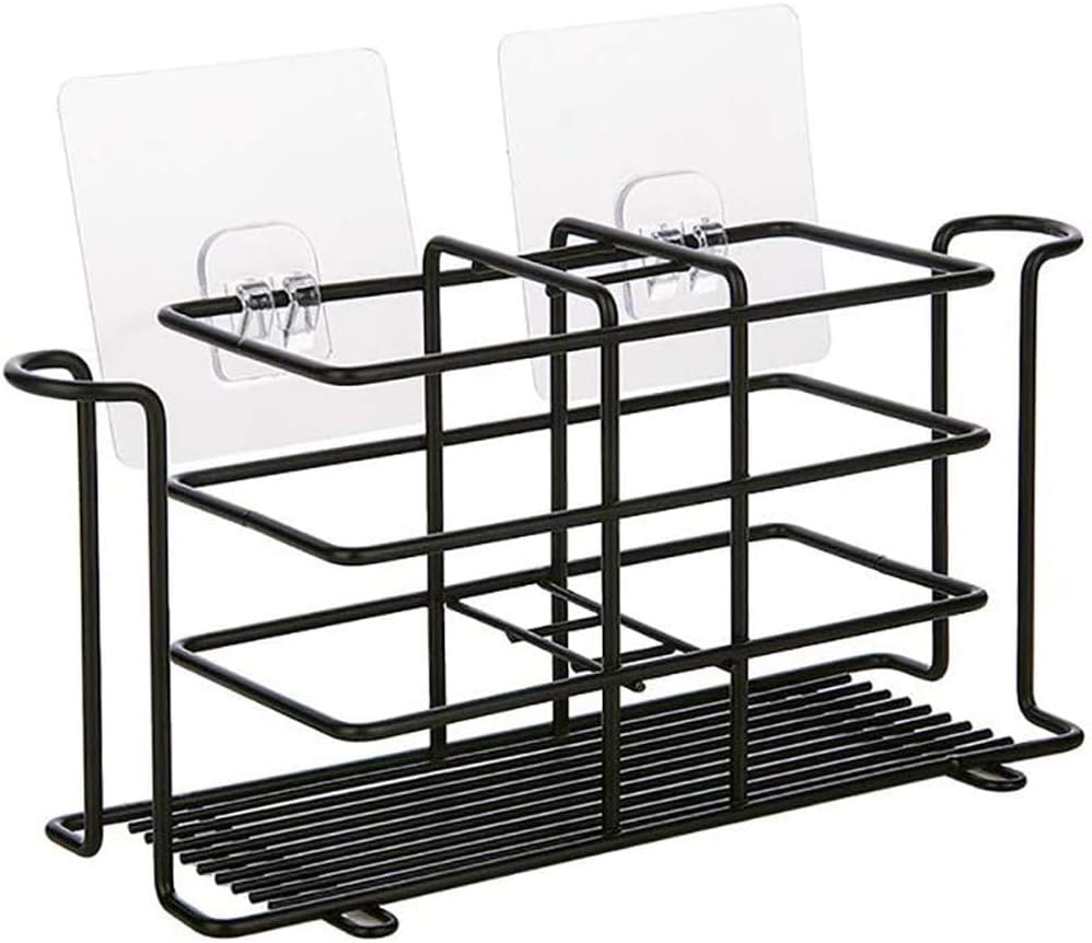 Stainless Steel Toothbrush Holder Stand & Wall Mounted Bathroom Storage Organizer Toothpaste Holder Multi-Function Stand Storage Rack for Electric Toothbrush, Toothpaste, Vanity, Razor