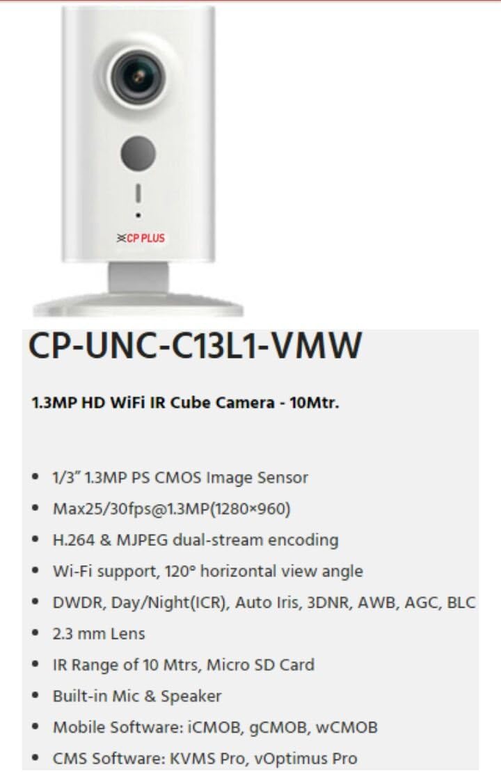 CP PLUS Cube Camera
