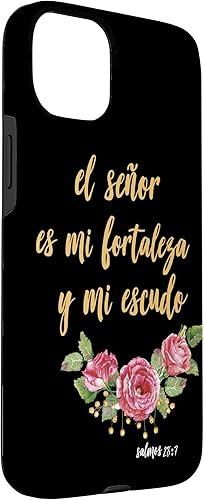 Miniatura 18 de Carcasa para iPhone 11 Salmos El Señor Es Mi Fortaleza Biblia Cristiana