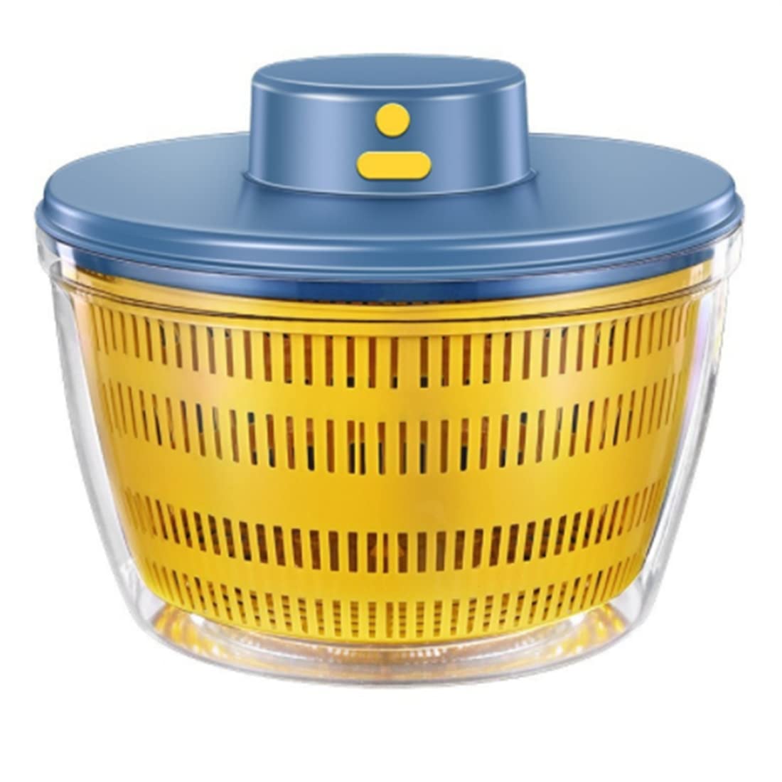 SéChoir éLectrique Essoreuse à Salade DéShydrateur Multifonction Fruits éGouttoir USB Charing éGouttoir de Cuisine