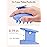 HEETA Scalp Massager Hair Growth, Scalp Scrubber with Soft Bristles, Integrated Silicone Design, Scalp Exfoliator for Dandruff Removal & Relax Scalp, Shampoo Brush Fit Wet Dry Hair Use, Blue