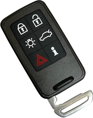 Fundas para llavero de automóvil para Volvo XC60 XC40 S90 V40 XC70 V70 S40 V50, carcasa inteligente para llave de automóvil, 6 botones A