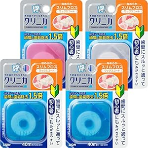 クリニカ アドバンテージ なめらかスリムフロス 40m×4個(※色は選べません)
