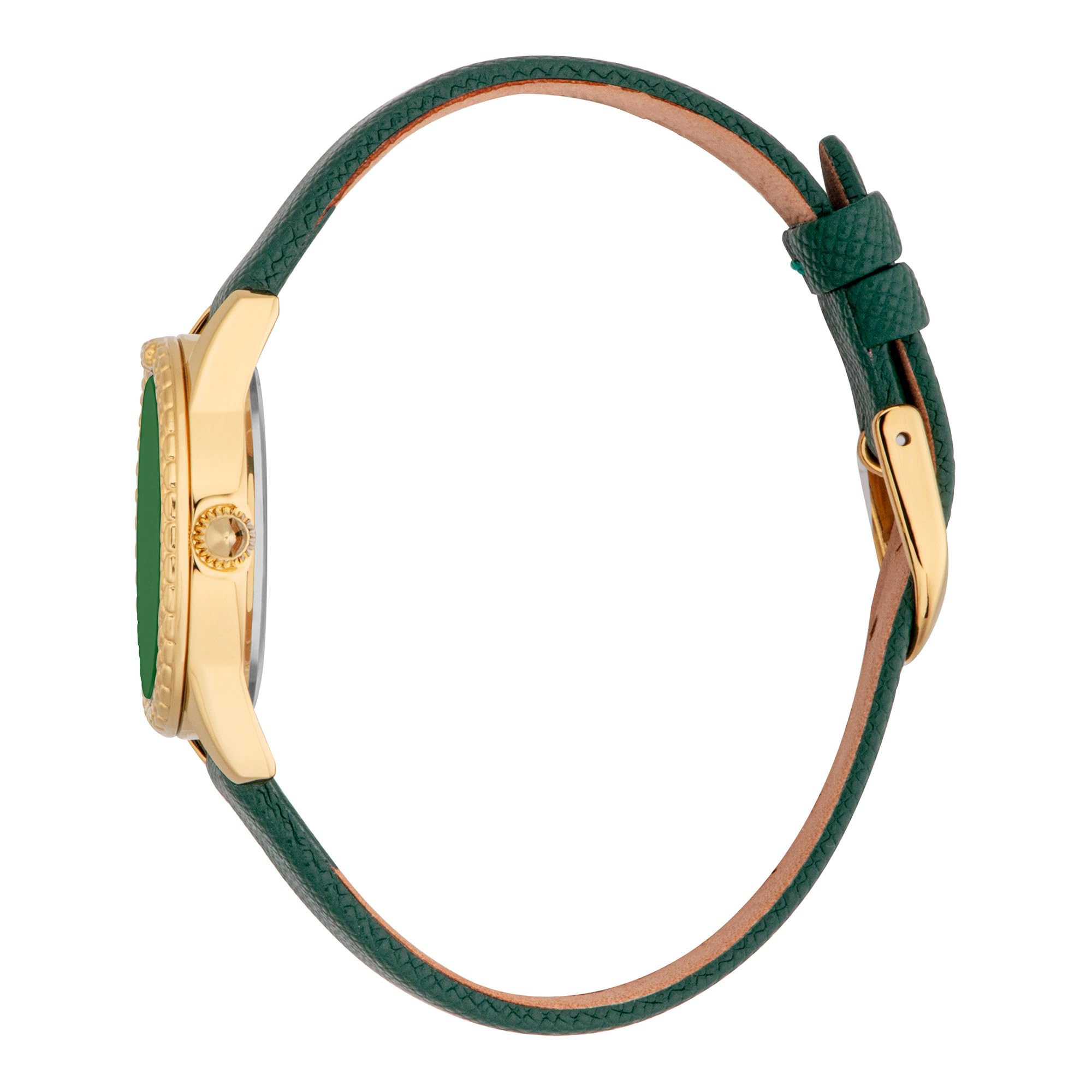 Just Cavalli Set Sublime Animalier - Orologio Donna Al Quarzo Moda Cinturino In Pelle Verde Cassa In Metallo Quadrante Analogico Verde - JC1L360L0025