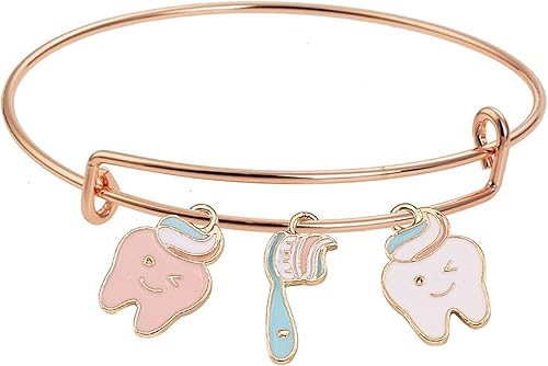 Miniatura 6 de LiQunSweet 80 unidades de 4 estilos de dientes saludables para cepillo de dientes, dientes esmaltados, mini dijes para hacer joyas, accesorios de