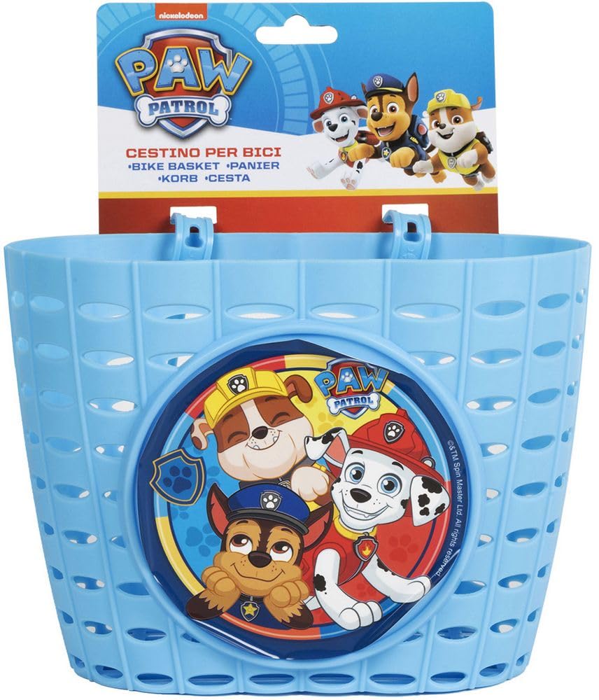 Cestino portaoggetti per ciclo Paw patrol boy Cestino portaoggetti per ciclo Paw patrol boy
