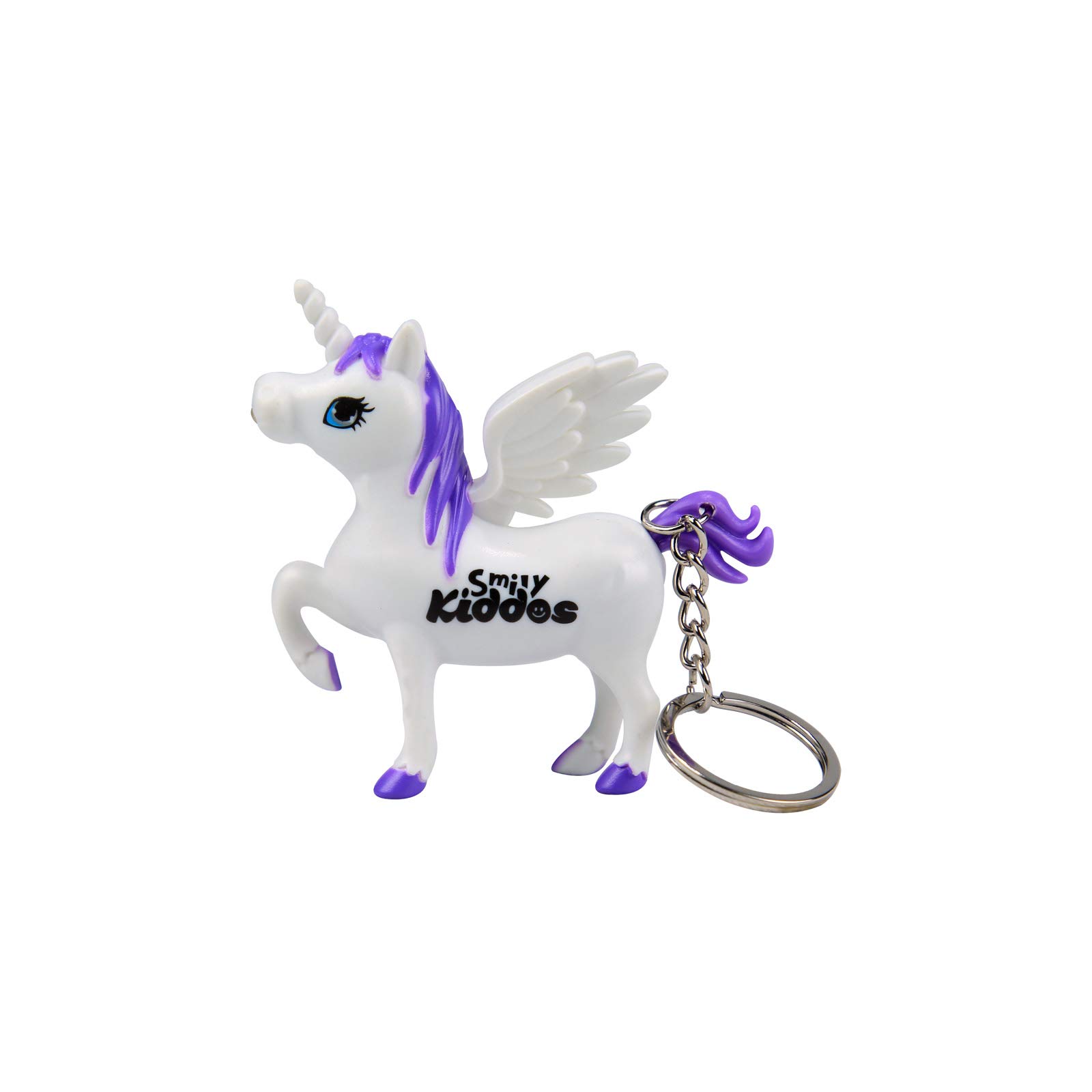 Smily Kiddos| Smily Unicorn Keyring (Purple) | kids keychains | school keychains | keychains for Boys & Girls | Girls Key chains | Purple Key chains