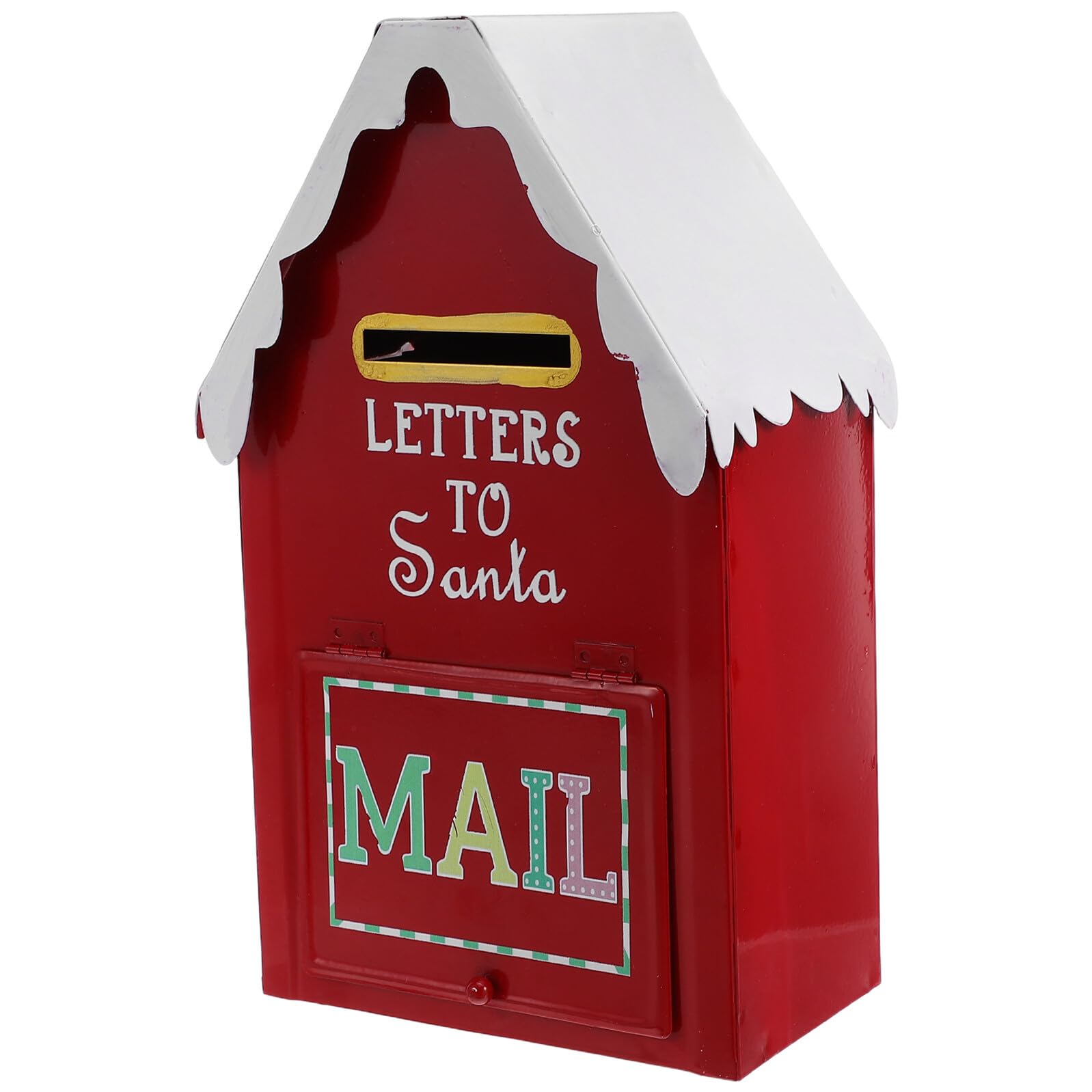 Boîte aux lettres rouge de Noël style vintage pour décorer votre atelier DIY ou maison de jeux
