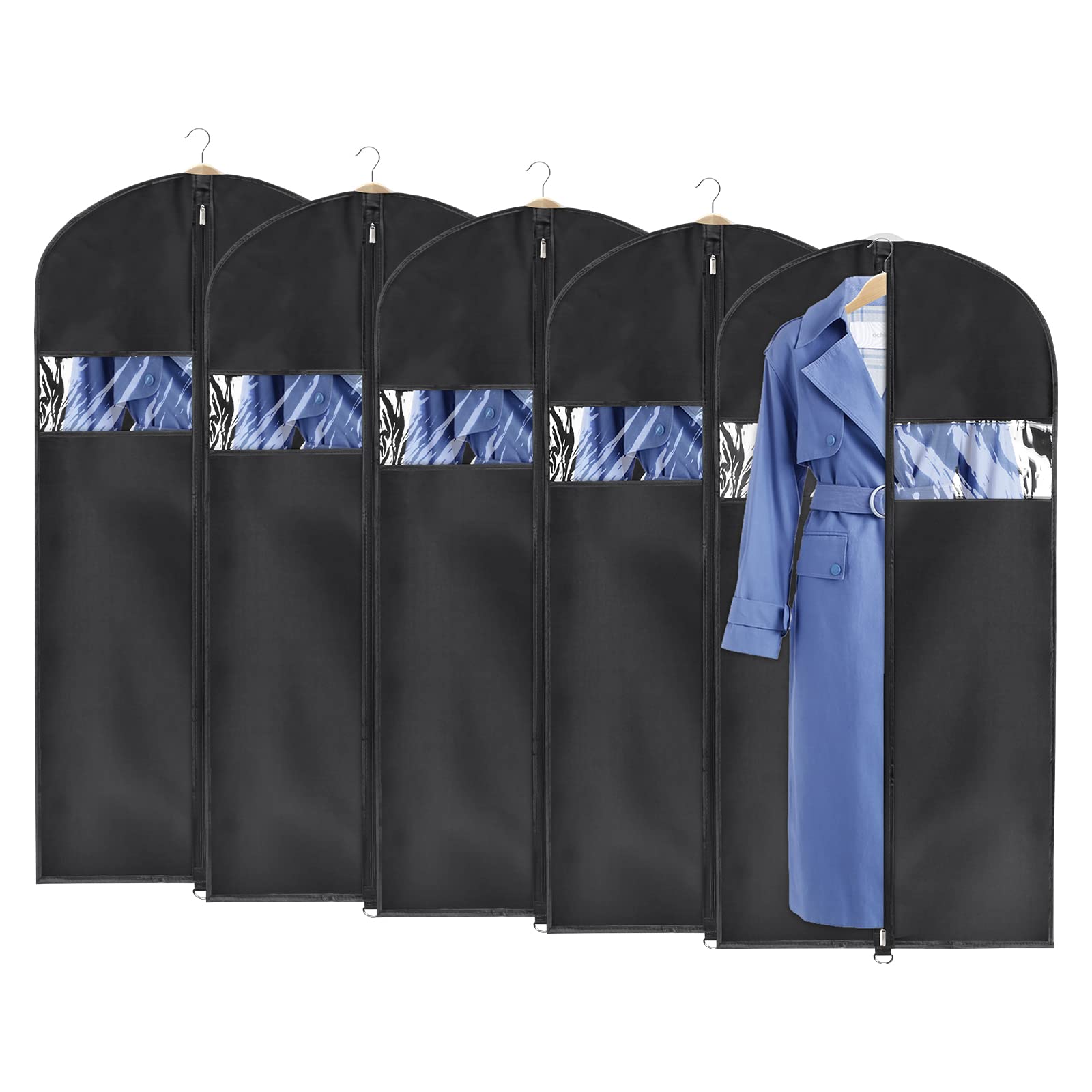 UniviviUnivivi Lightweight Garment Bag Suit Bag for Storage and Travel (24"X50"-5pcs - Oxford)