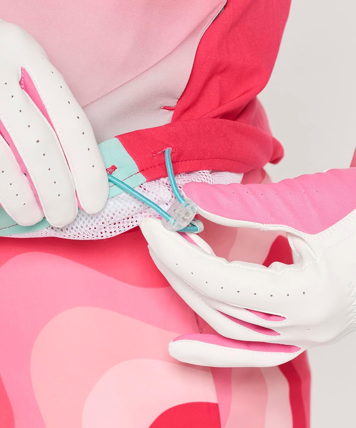 [Le Coq Sportif] ブルゾン フード付 グラデーションプリント はっ水 ストレッチ UVカット ゴルフ LG5SWB0