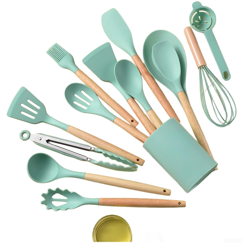 Kit de utensilios de silicona para renovar tus recetas diarias en ollas y sartenes