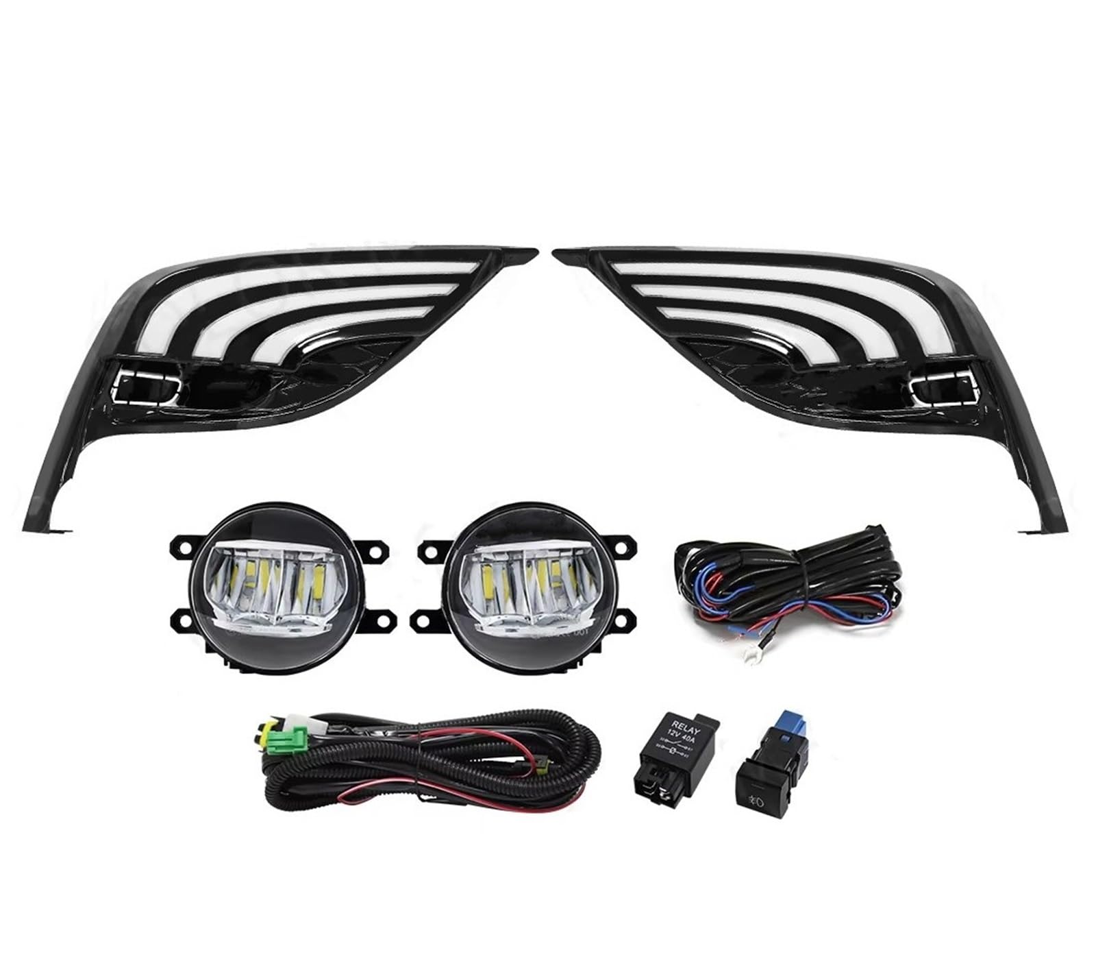 Amazon.com: Car Fog Lights 81482-06190 81481-06220 Fog Lights DRL