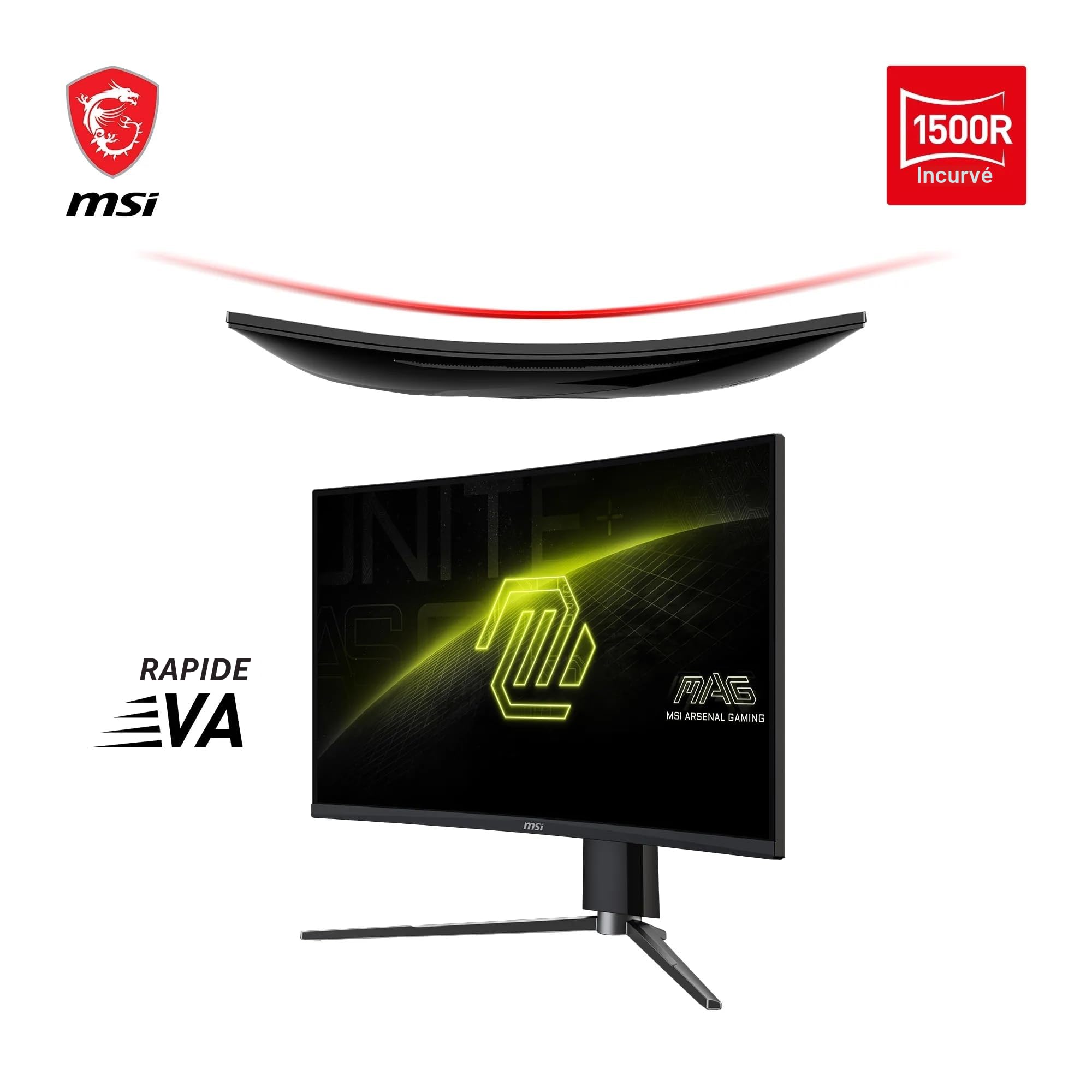 MSI MAG 27CQ6PF Écran Gaming incurvé 27" WQHD