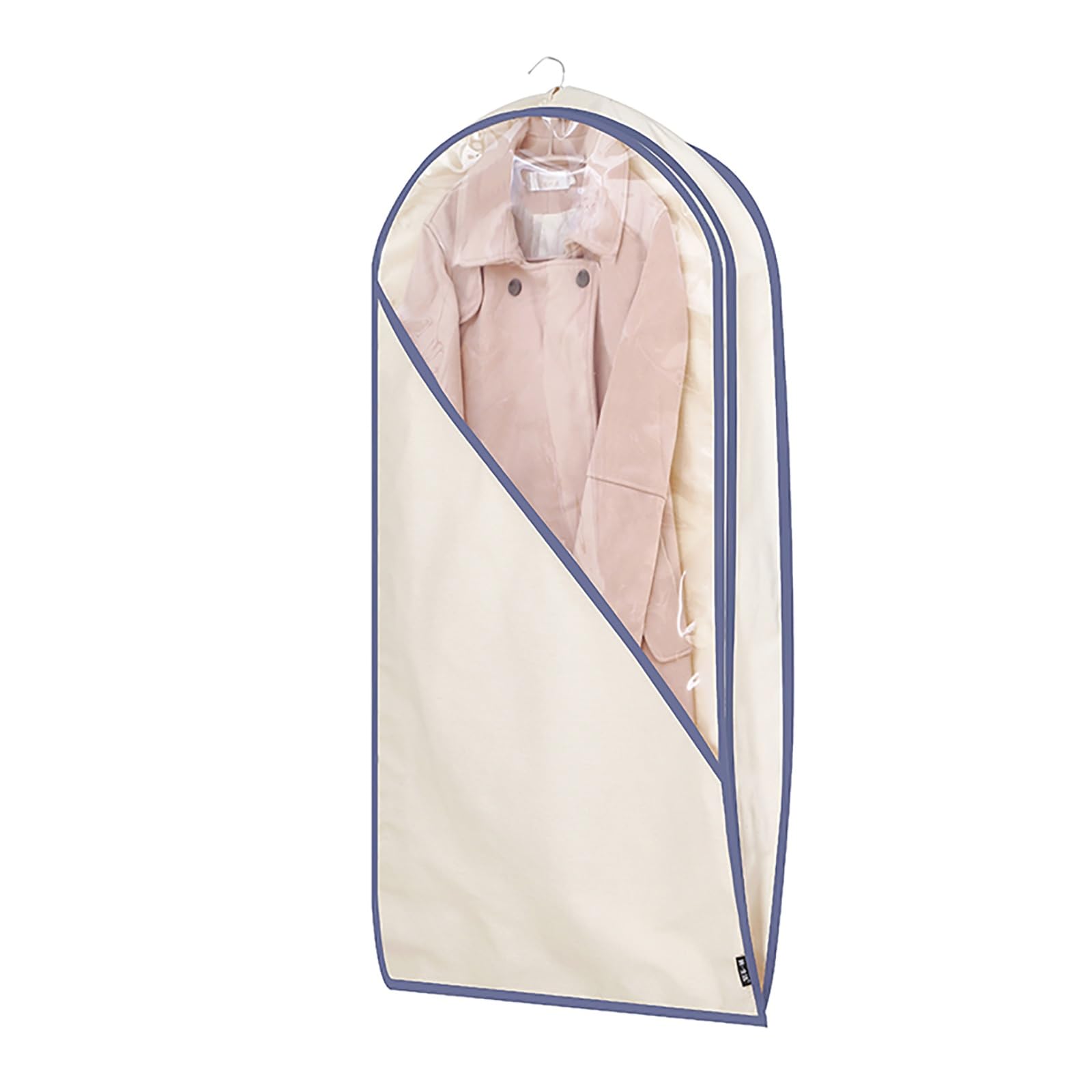 vfdaSWQQ Coat hanger cover, Three-dimensional Clothing Cover with Zipper, Suitable for Dresses, Suits, Jackets(Blue,60 * 10 * 110cm/24 * 4 * 43in)